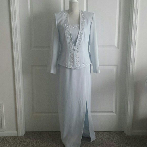 mother of the bride 2 piece skirt suits